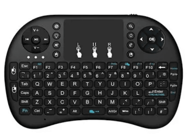 Mini Teclado Wireless Keyboard com Touchpad led sem fio - WR ATACADO